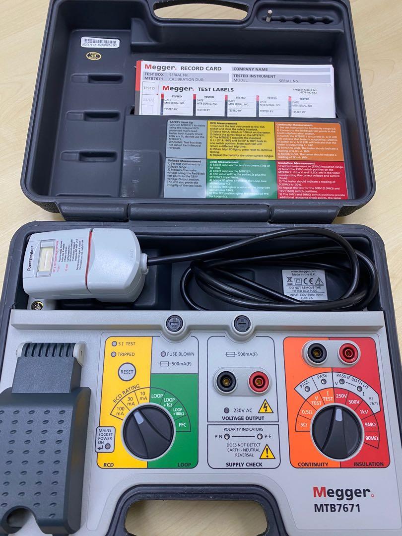Megger Test Box MTB7671, Furniture & Home Living, Home Improvement