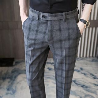 Checkered suit sales pants mens