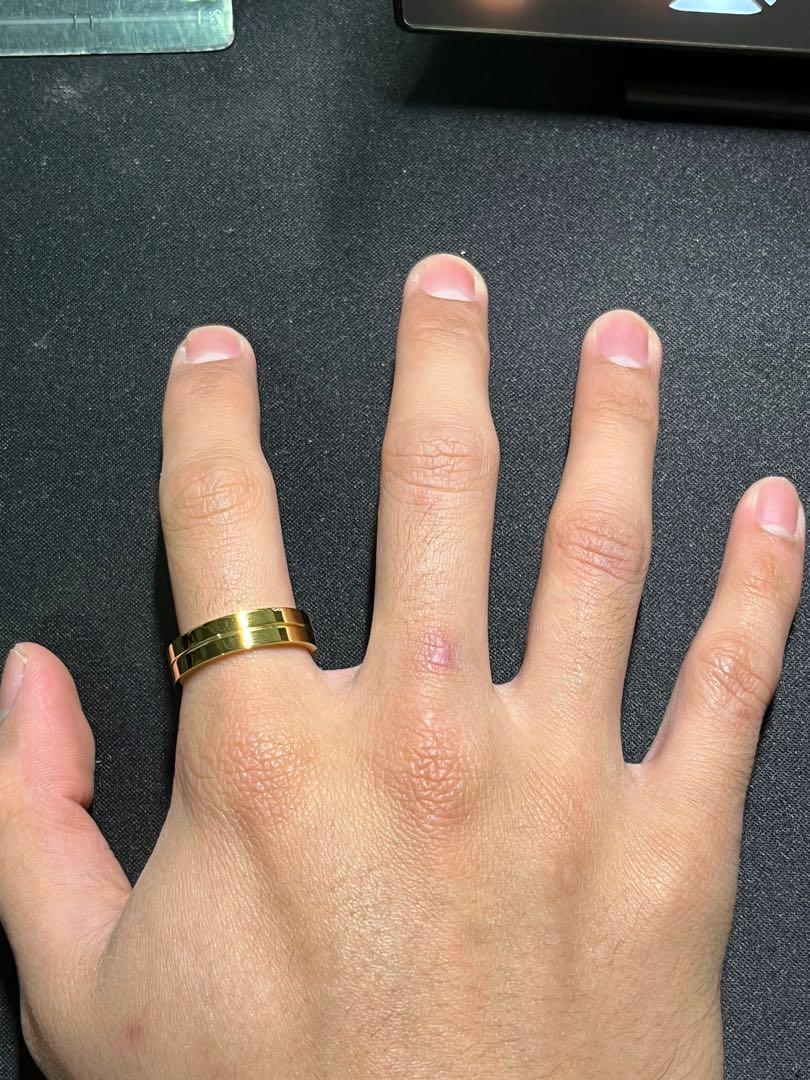 Mens Aesthetics Gold Silver Black Rings