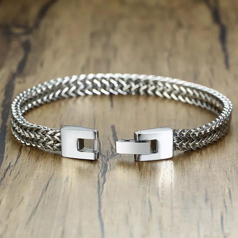 Men s foxtail chain bracelet Men s Fashion Watches Accessories