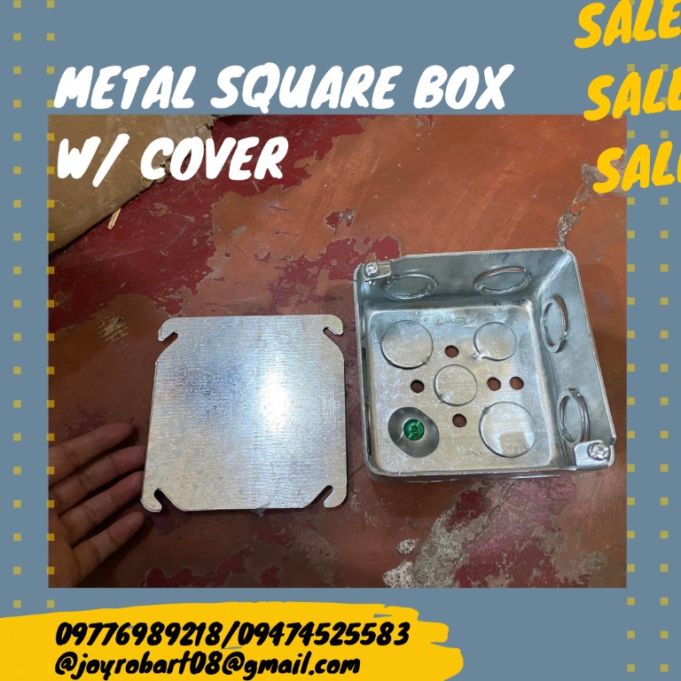 METAL SQUARE BOX WITH COVER, Commercial & Industrial, Construction