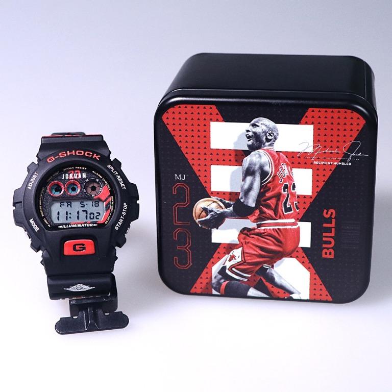 Michael Jordan Michael Jordan Black Black Series G Shock DW6900 Watch Special Custom Gshock Custom Watch Chicago Bul