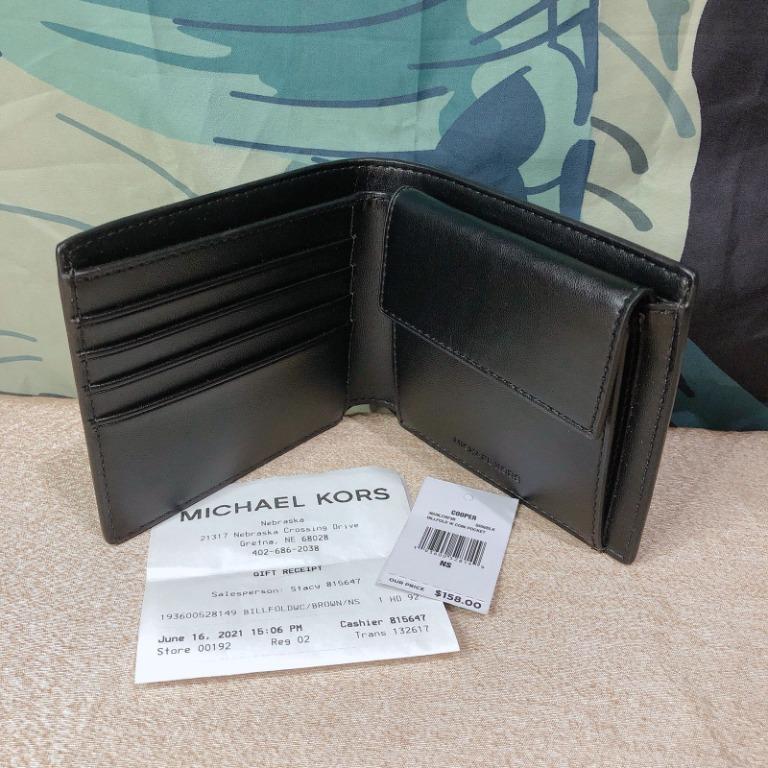 Michael Kors men s wallet with coin pocket