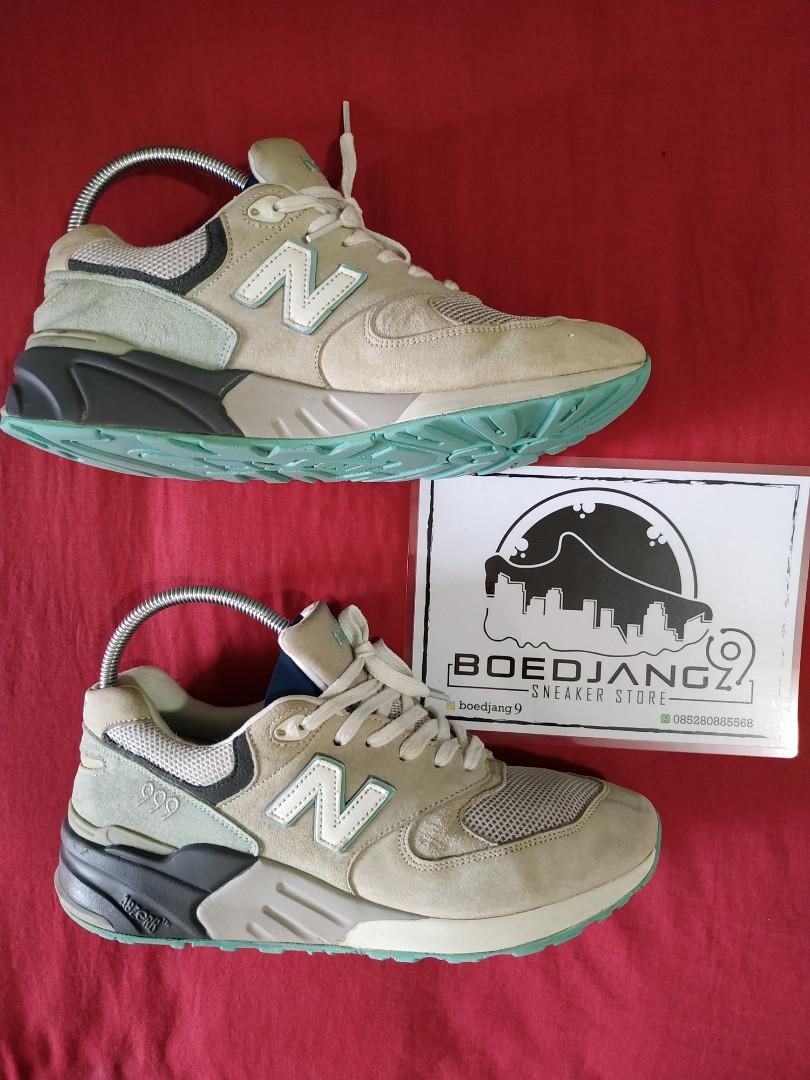 NEW BALANCE NB 999 GREY GREEN Fesyen Pria Sepatu Sneakers di