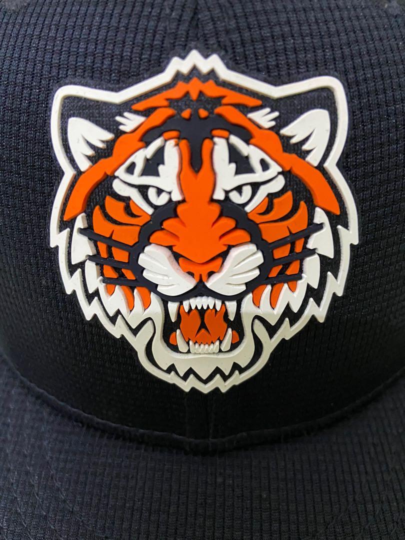 Detroit Tigers Hat Cap Fitted 7 3/8 New Era 59FIFTY Orange Baseball MLB Mens