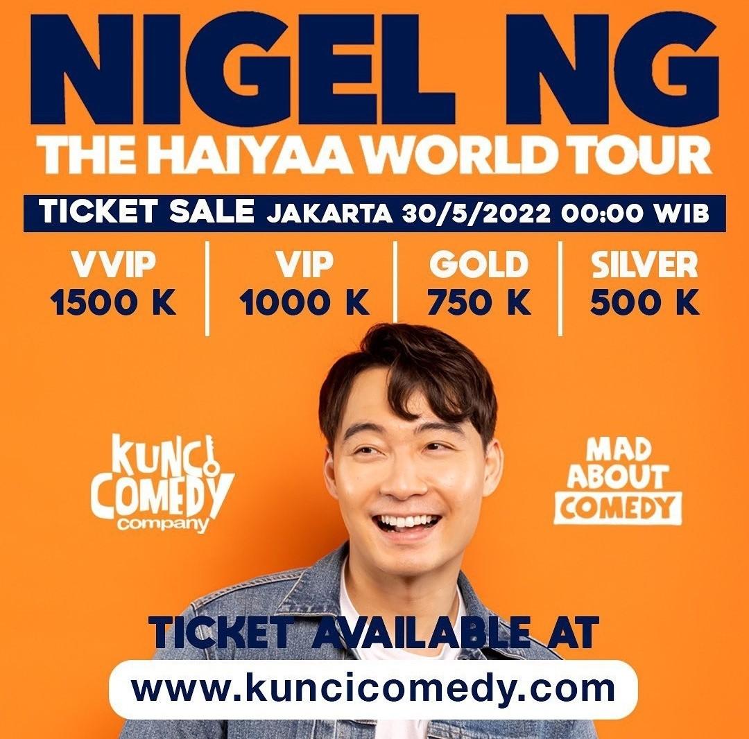 Nigel Ng "Uncle Roger" Standup Comedy Jakarta, Tiket & Voucher, Tiket