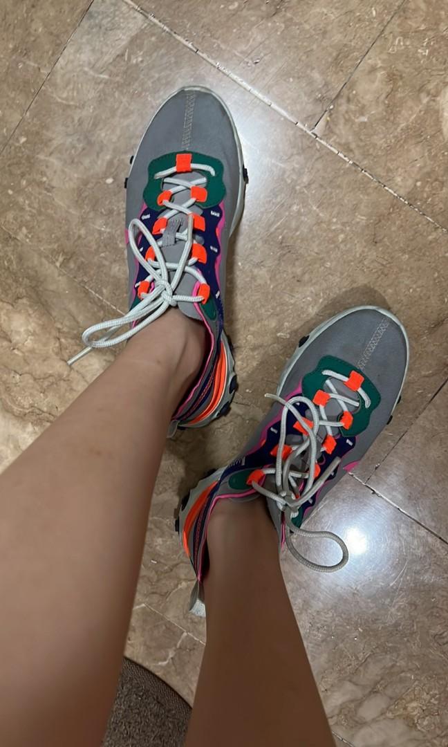 Nike react element 55 in wolf grey Women s Fashion Footwear Sneakers on Carousell