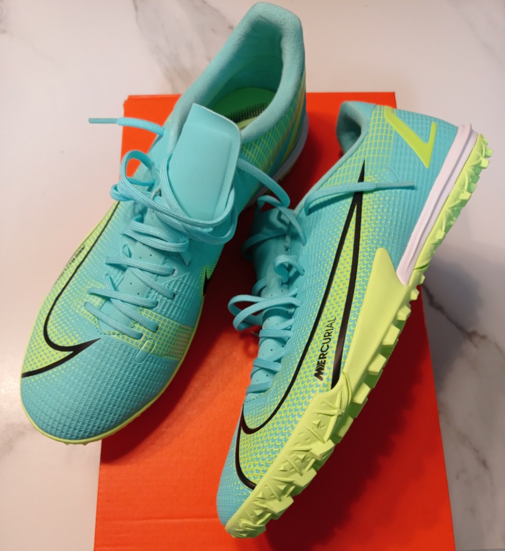 NIKE VAPOR 14 ACADEMY TF DYNAMIC TURQ/LIME GLOW, Sports Equipment