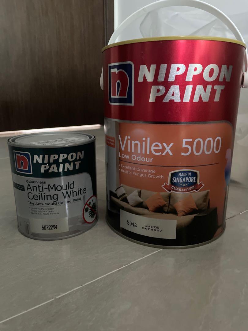 Nippon Vinilex 5000 White (5L) / Antimould ceiling (1L), Furniture