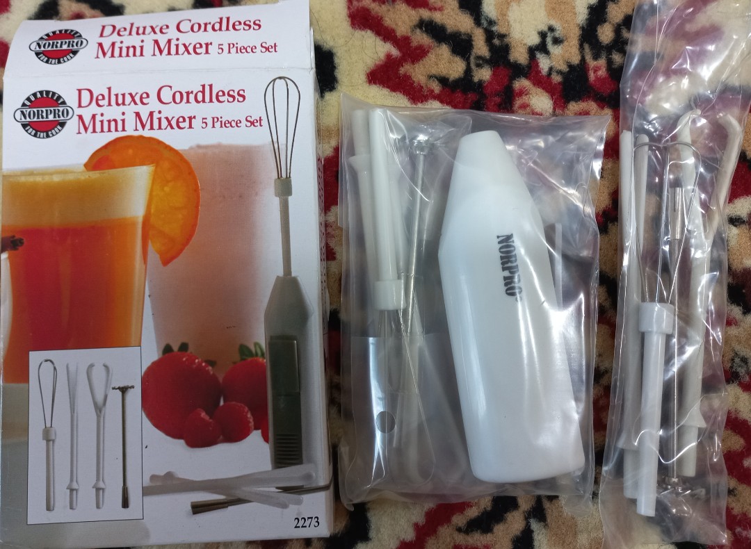 Cordless Mini Mixer - 5 Piece Set