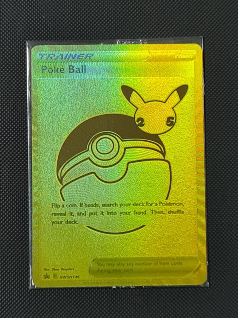 pokemon ball with gold card Pokemon TCG Poke Ball Tin - Blue/Gold (210-80976)