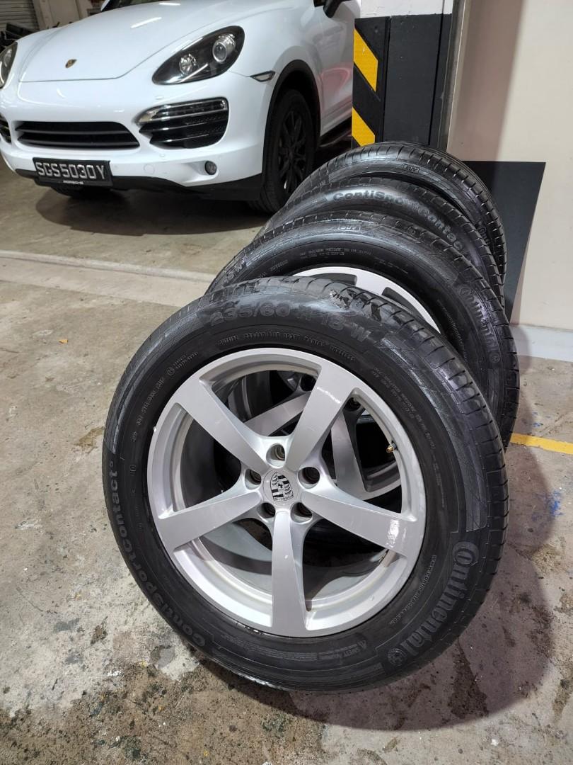 Porsche Macan Rims & Tyres, Car Accessories, Tyres & Rims on Carousell