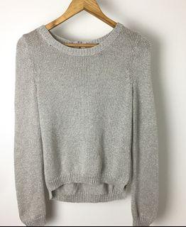 PRELOVED | BRANDED AND AUTHENTIC | H&M Glittery Sweater in Beige