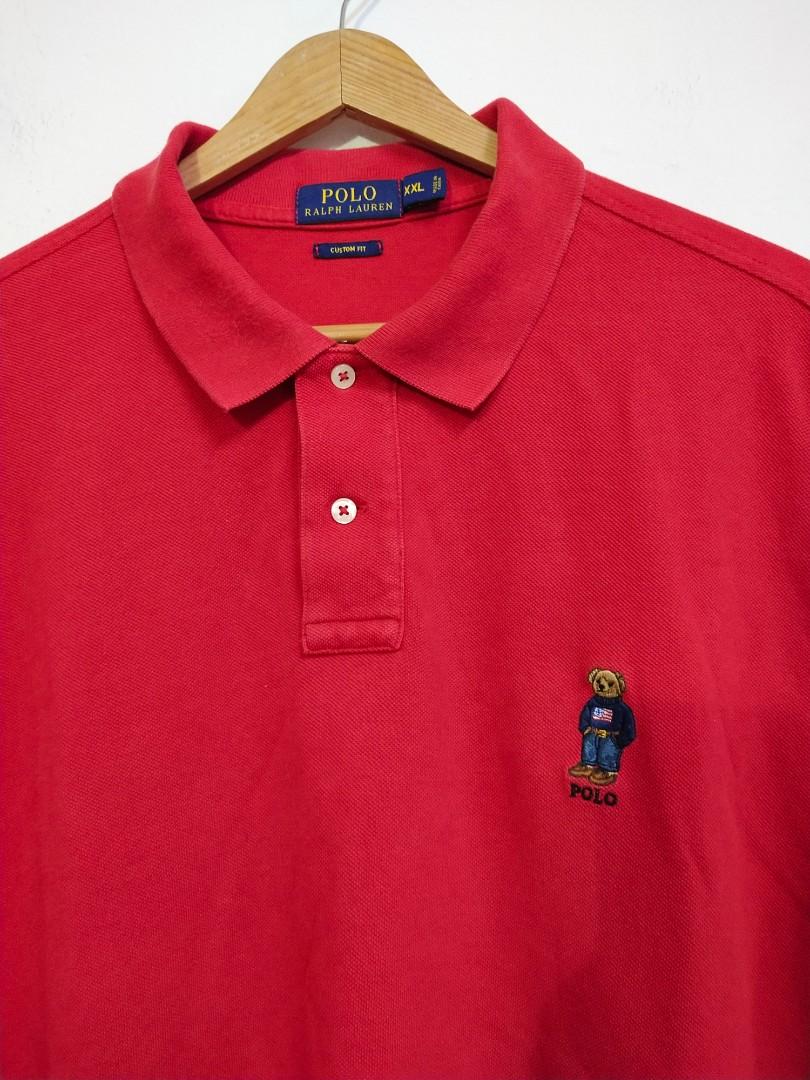 Ralph Lauren Polo Bear Collar Shirt Luxury Apparel on Carousell