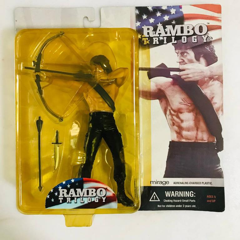 RAMBO TRILOGY MOVIE SERIES FIGURES - SET OF 3 - SUPER RARE