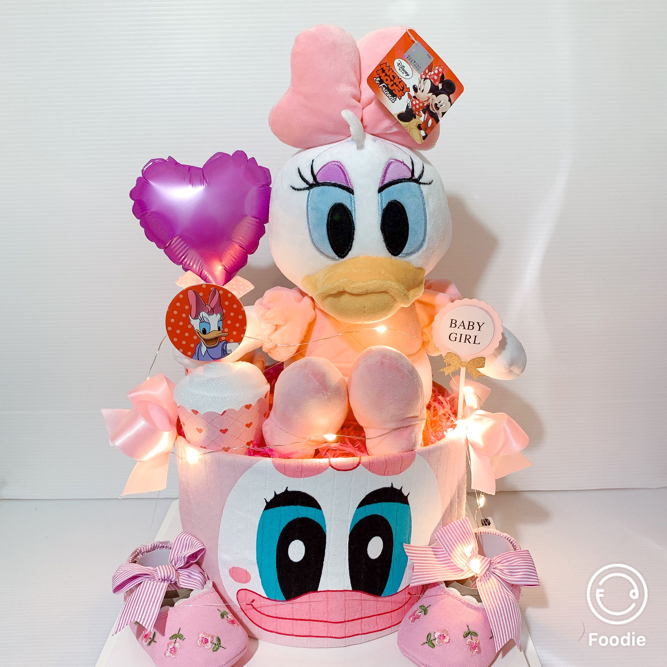 Instock! Daisy Duck Diaper Cake, Babies & Kids, Bathing & Changing