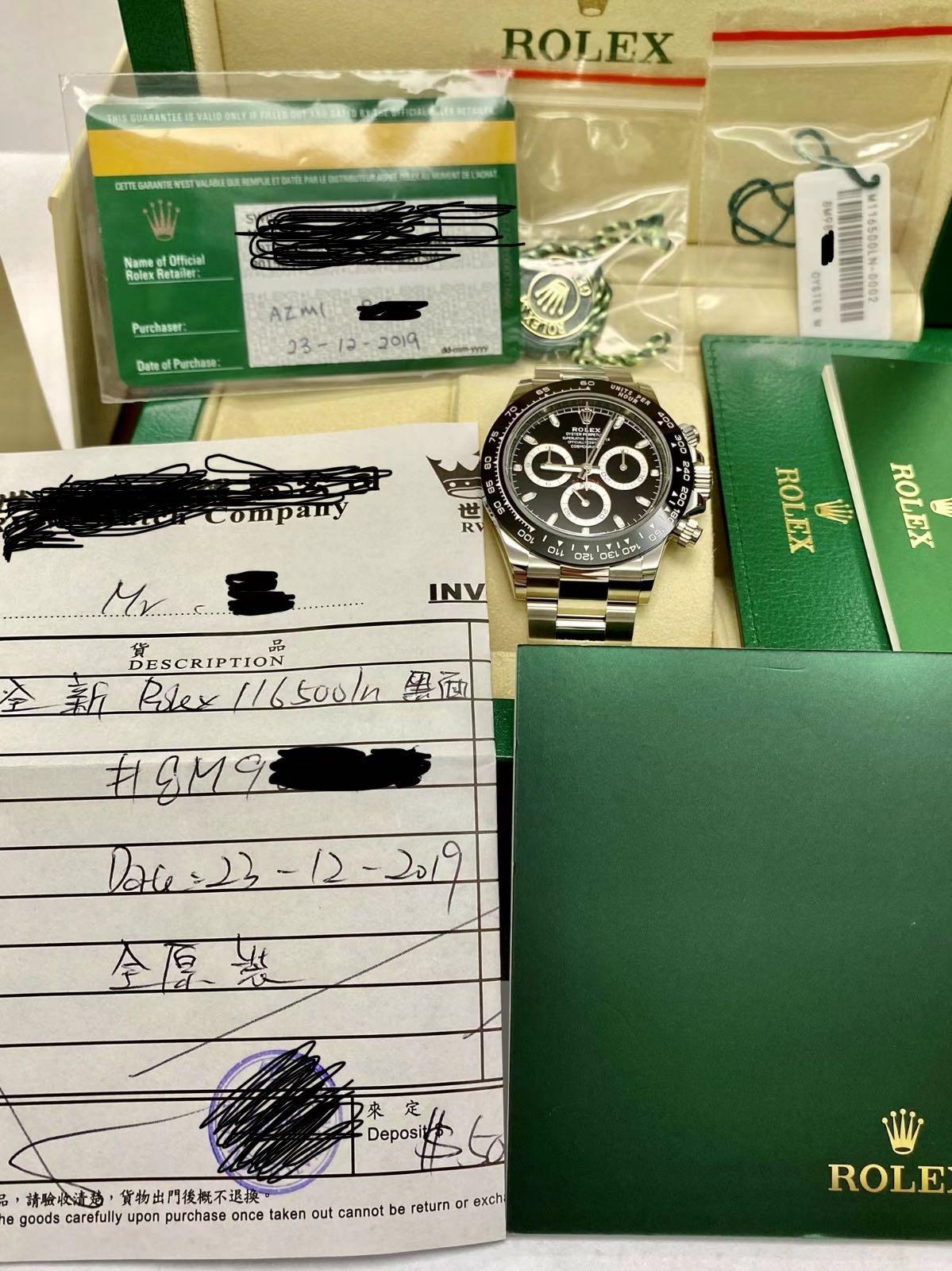 Rolex exch clearance