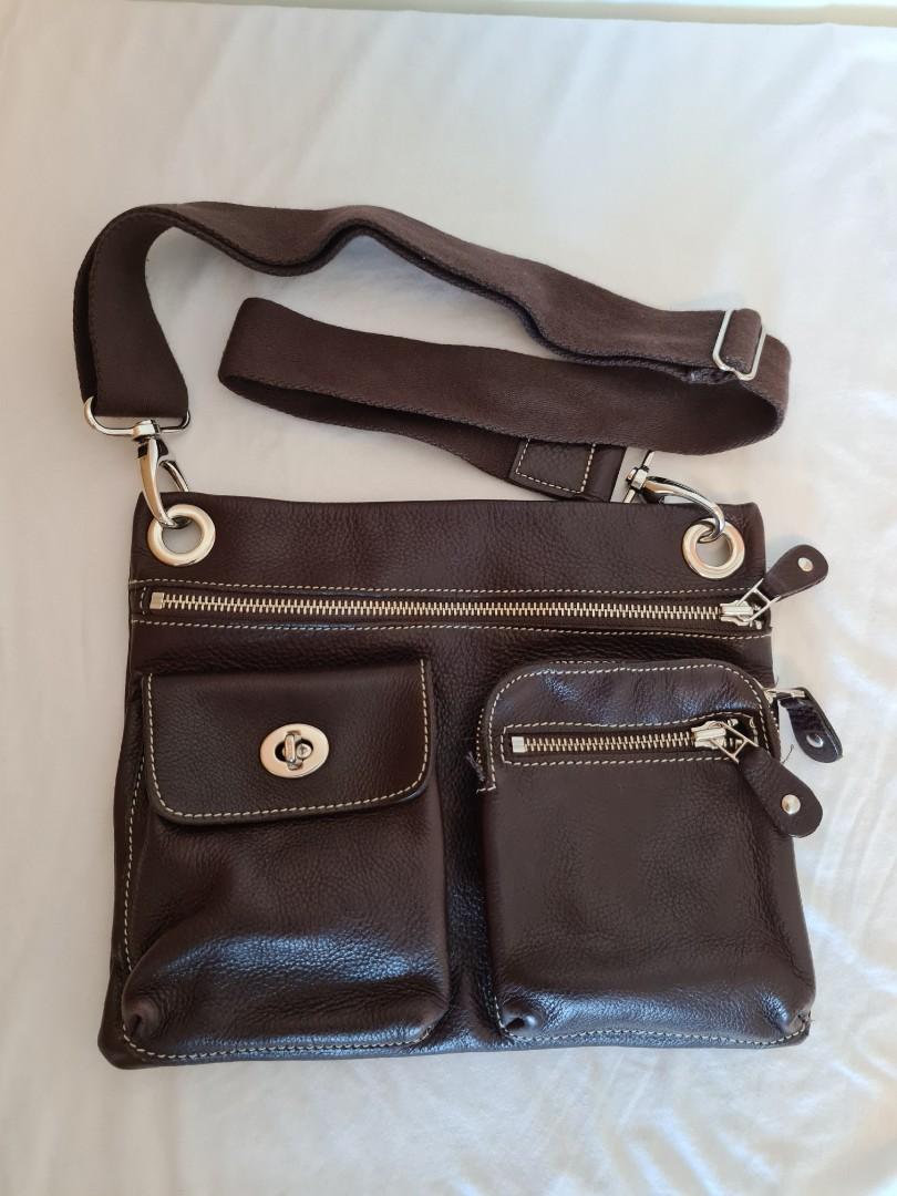 Roots Village Bag cross body brown leather