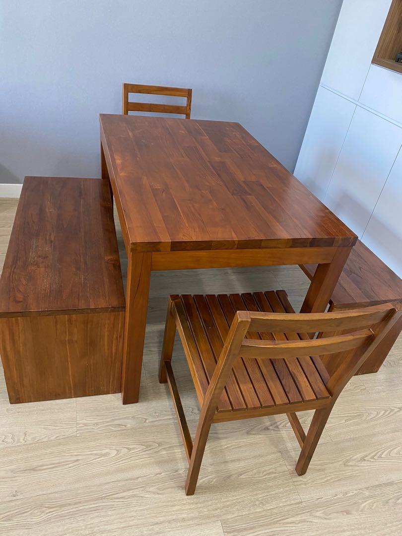 Scanteak dinning table set Furniture Home Living Furniture