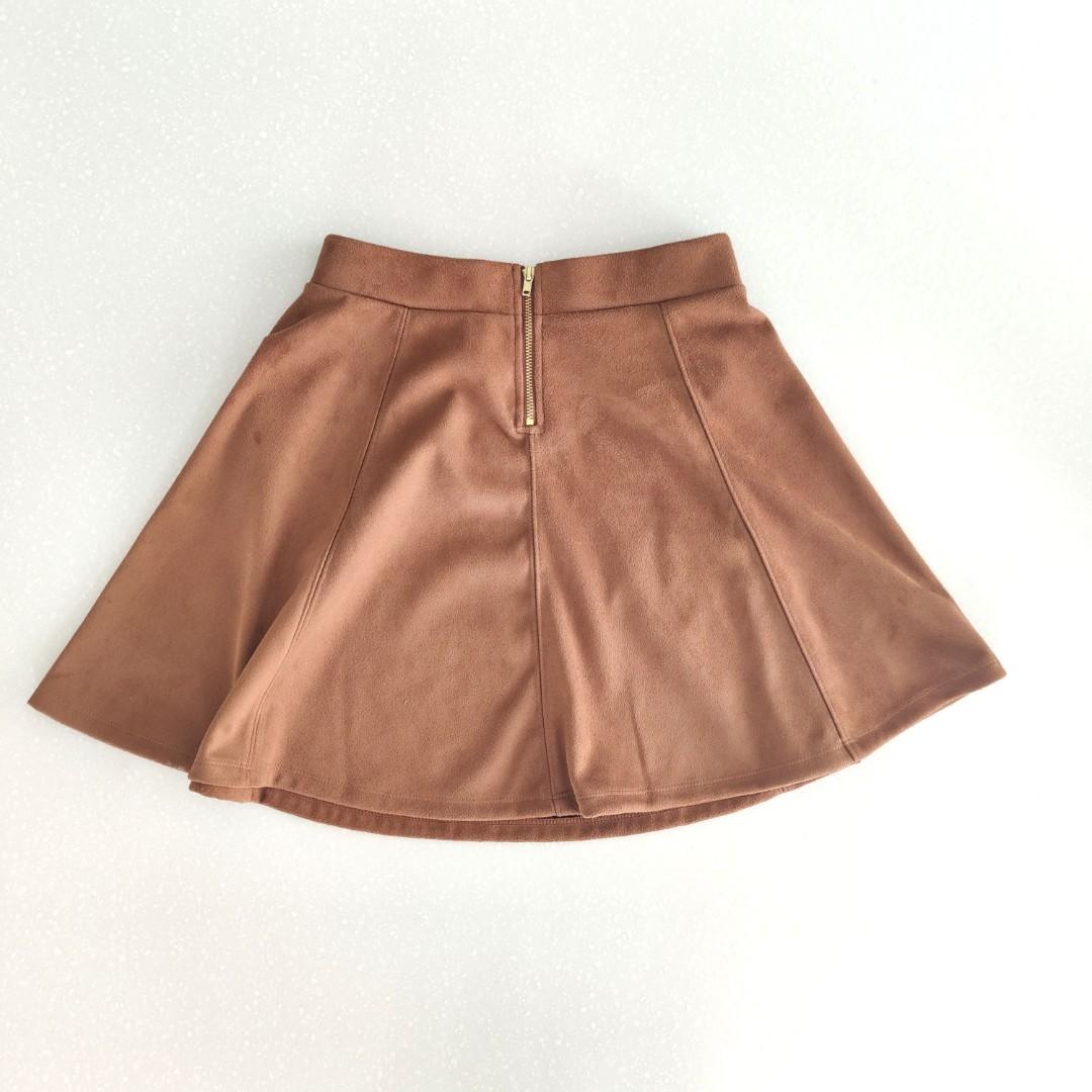 H&m suede mini skirt hot sale