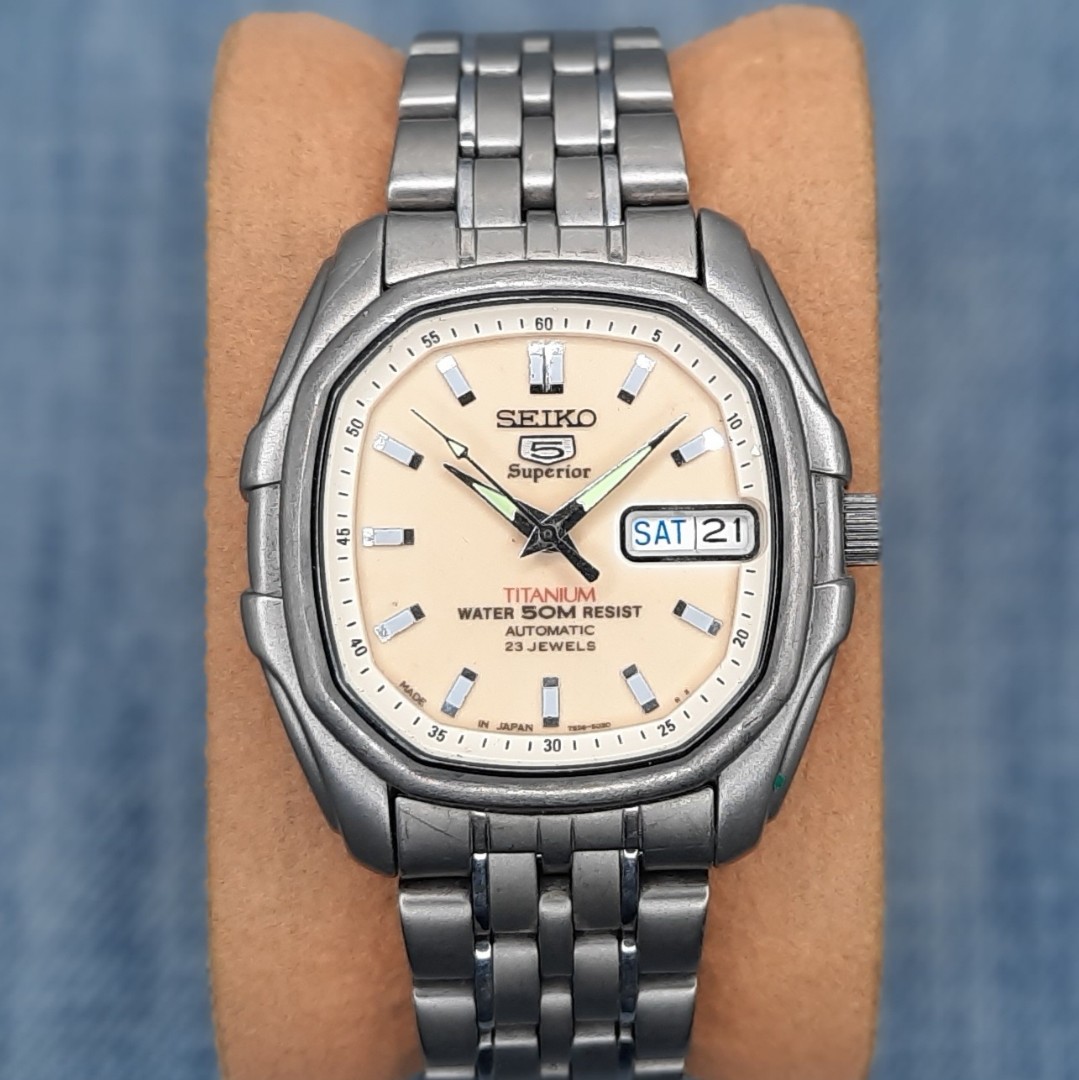 Seiko 5 Superior Titanium 50 Meters Resist Automatic Watch, Men's Fashion,  Watches & Accessories, Watches on Carousell