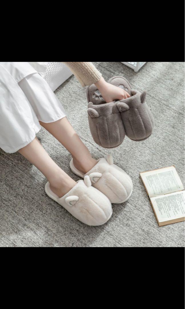SG INSTOC Mother and Daughter Cute Matching Cat Bedroom Slippers