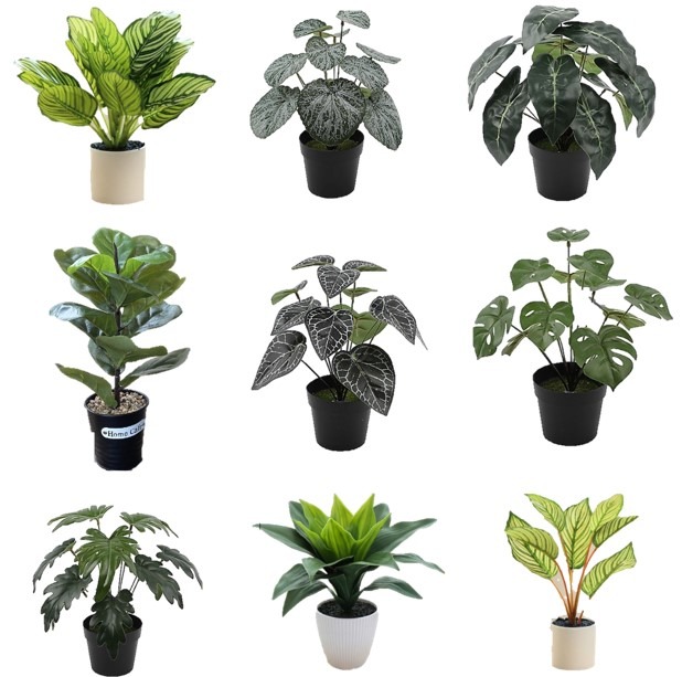 Small Artificial Faux Table Green Plant, Furniture & Home Living, Home