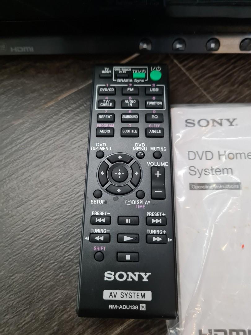 Sony DAVTZ140 DVD Home Theatre System, TV & Home Appliances, TV & Entertainment, Entertainment