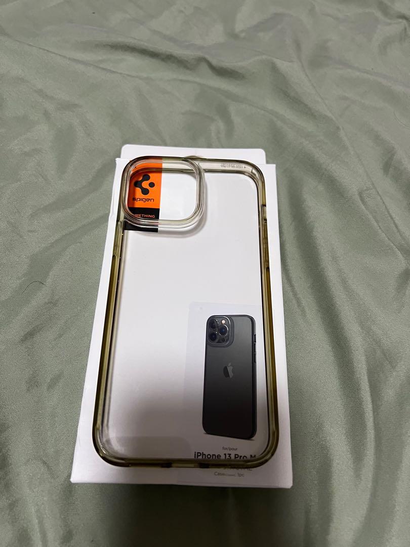 Spigen ultra hybrid clear case for Iphone 13 pro max, Mobile Phones