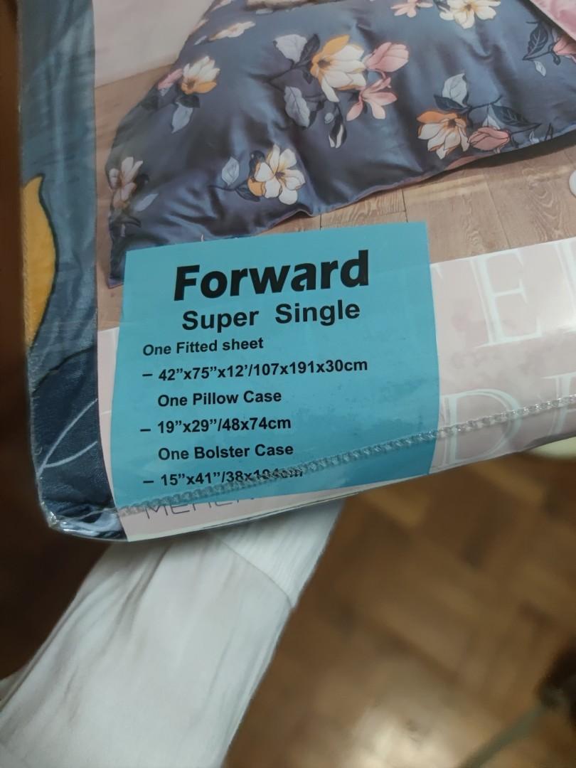 Super Single Fitted Bedsheet, Furniture & Home Living, Furniture, Bed