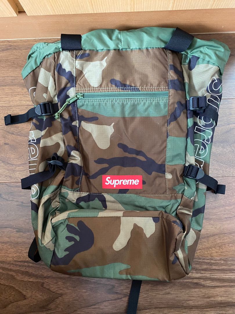 Supreme tote backpack Woodland Camo Carousell