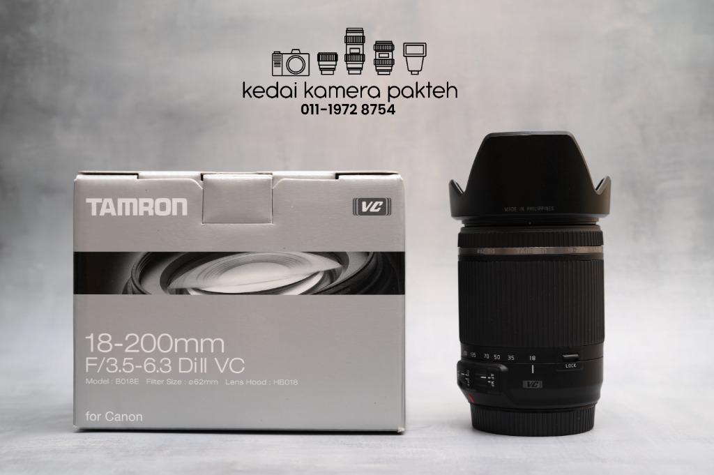 TAMRON 18-200mm f3.5-6.3 VC Di II (for Canon), Photography, Lens