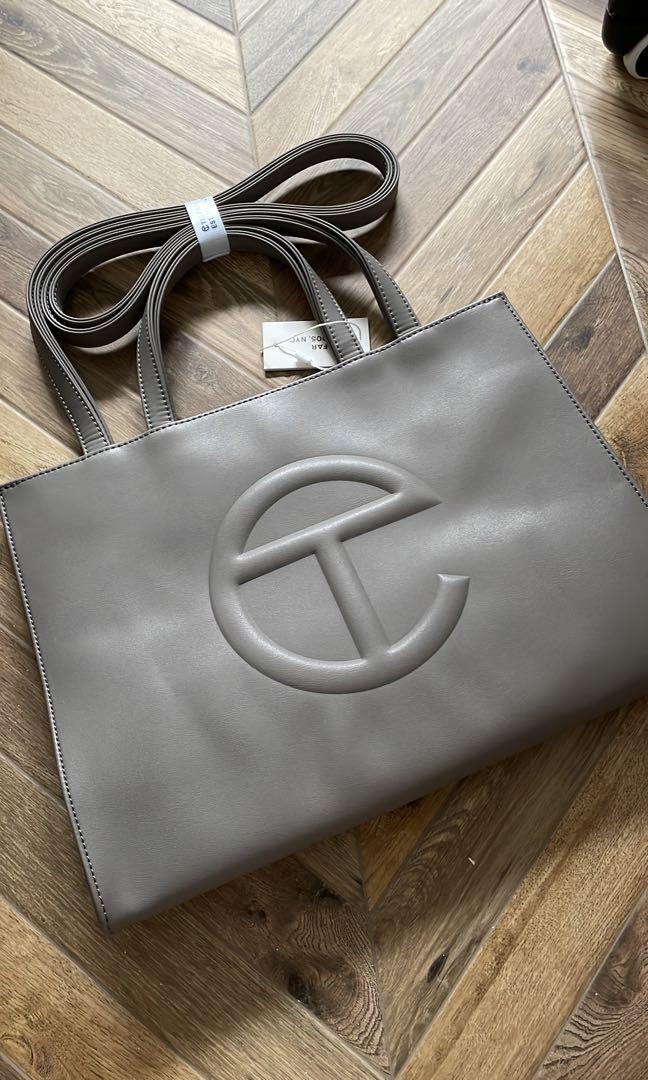 Grey telfar hotsell bag