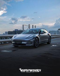 Tesla Model 3 Performance - Satin Dark Grey Full Wrap