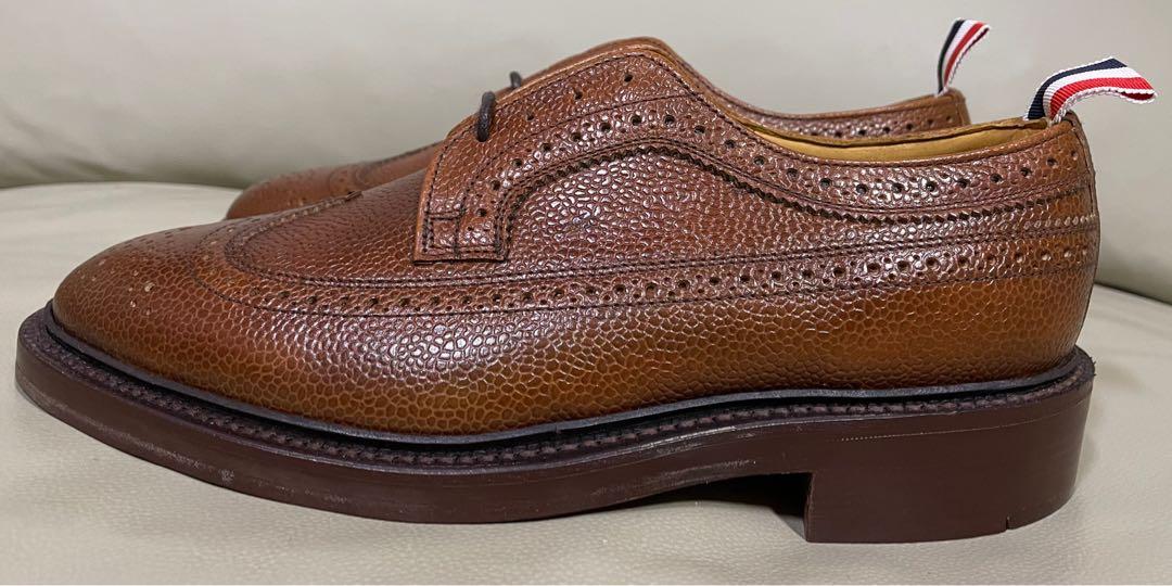Thom Browne Wingtip Chestnut Pebble
