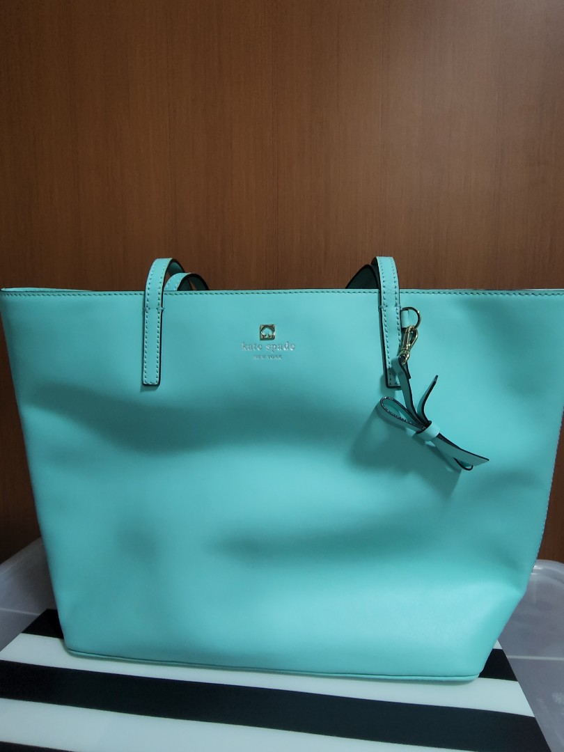 Tiffany blue Kate Spade shoulder bag, Women's Fashion, Bags & Wallets ...