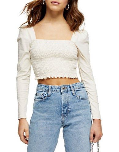 Crop online hoodie topshop