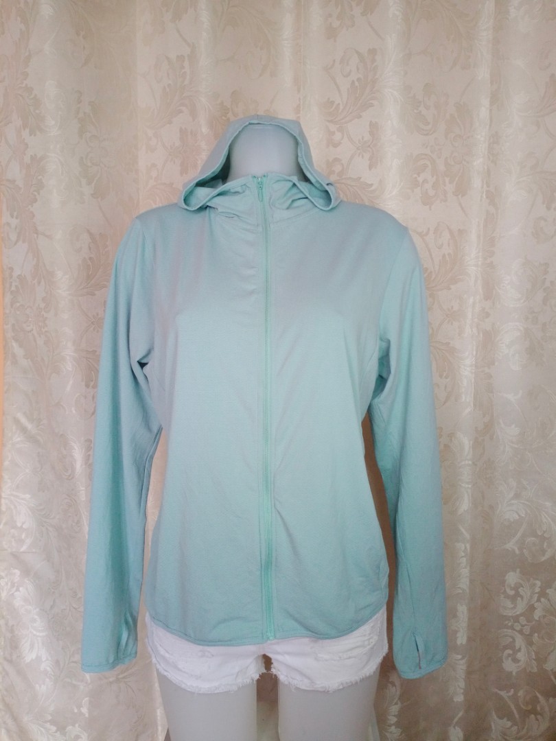 Uniqlo Mint Green Jacket, Women's Fashion, Coats, Jackets and Outerwear