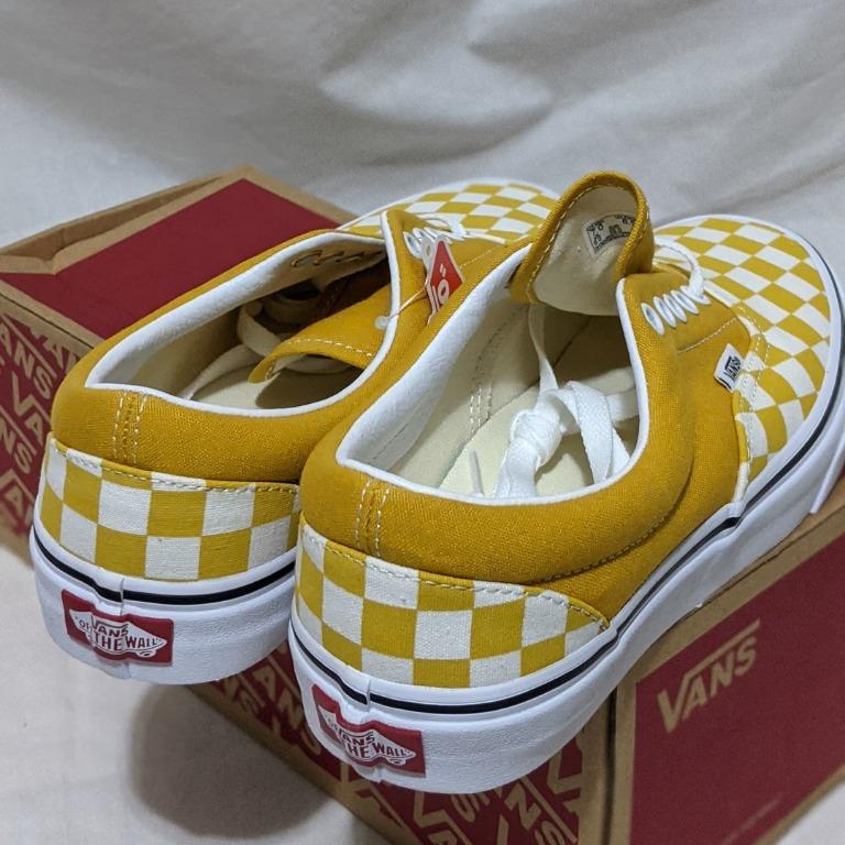 VANS Checkerboard Era Yolk Yellow Womens Shoes - YOLK YELLOW