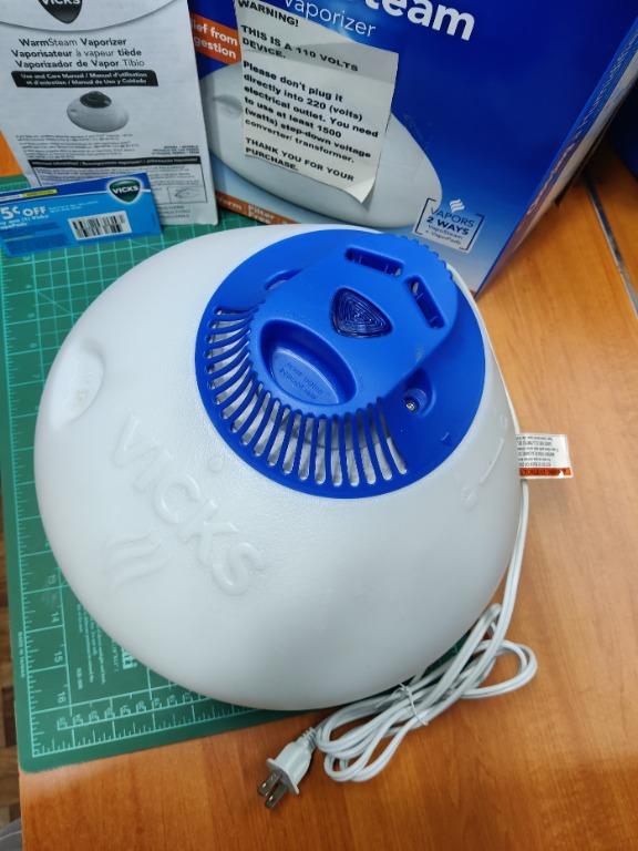 Vicks Warm Steam Vaporizer With NightLight (w/ FREE VOLTAGE