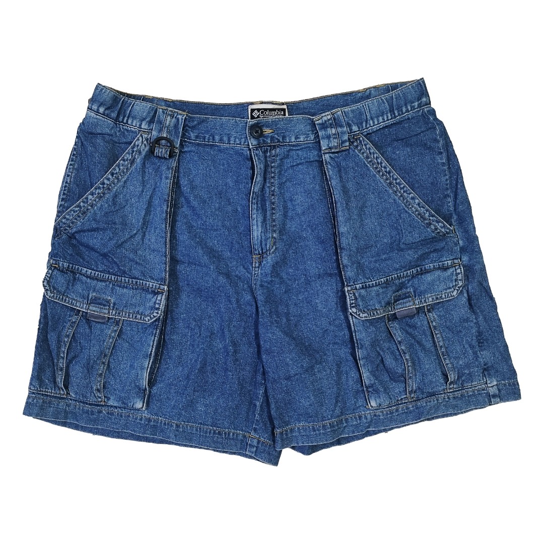Vintage Columbia Denim Cargo Shorts 