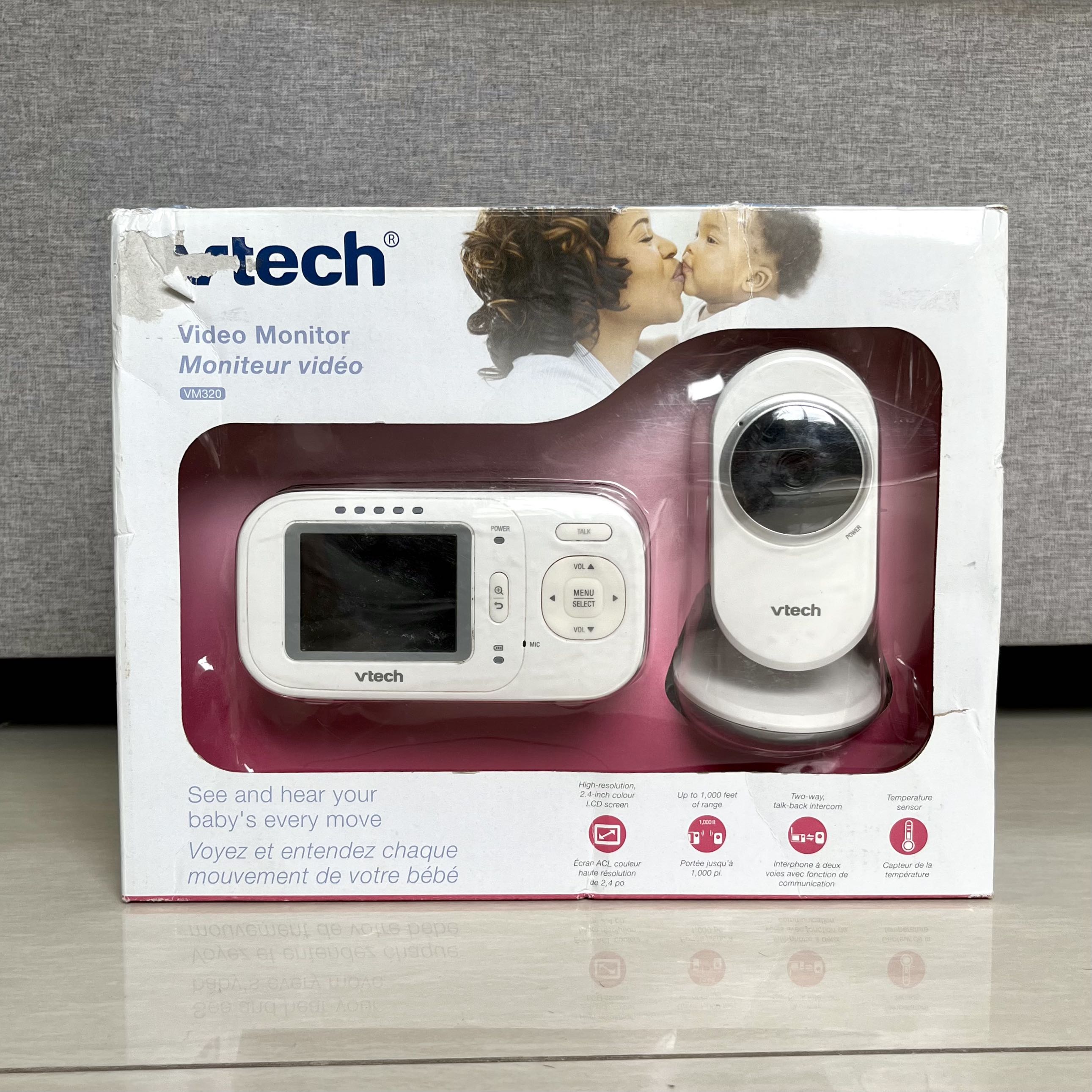 Vtech Baby Monitor With Box Babies Kids Baby Monitors On Carousell