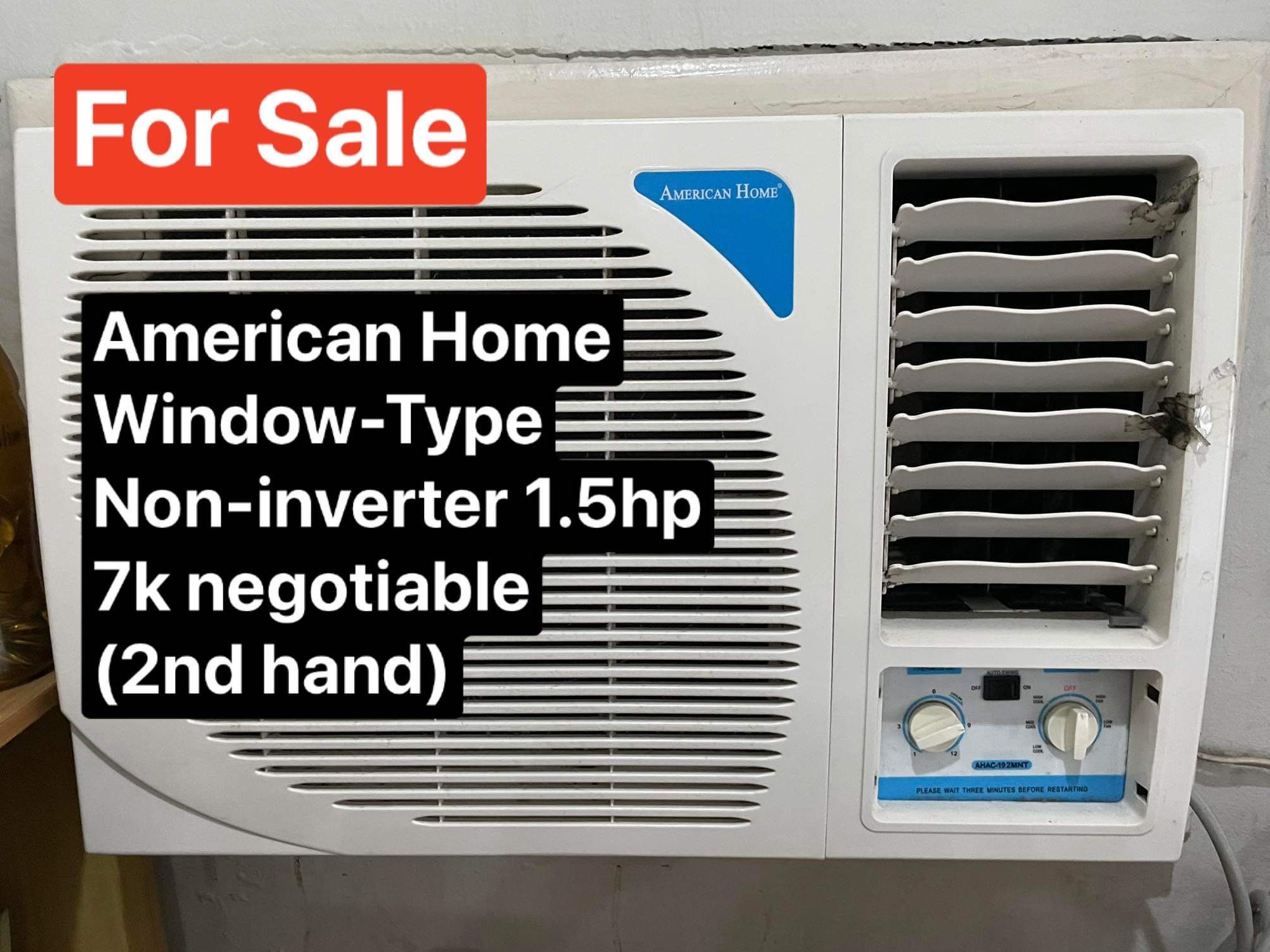 Window Type Aircon Noninverter, TV & Home Appliances, Air