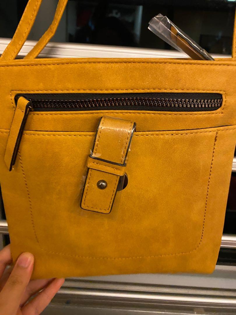 Primark shop mustard bag