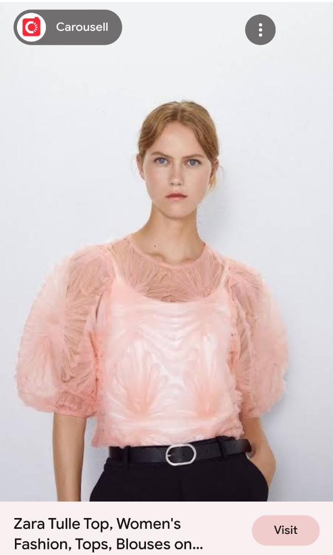 Pink Corset by Zara / Crop Top Korset Wanita / Atasan Pink, Fesyen Wanita,  Pakaian Wanita, Atasan di Carousell