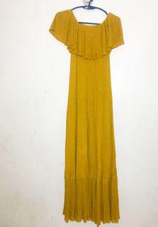 Zara off shoulder maxi dress