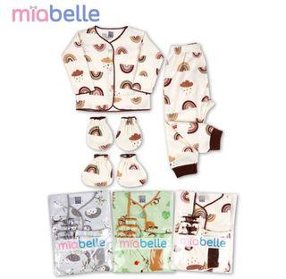 0-3 Baby clothes set newborn long sleeve newborn long pants set baby mittens and booties  miabelle