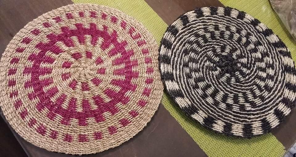 Abaca & rattan placemat, Furniture & Home Living, Kitchenware ...