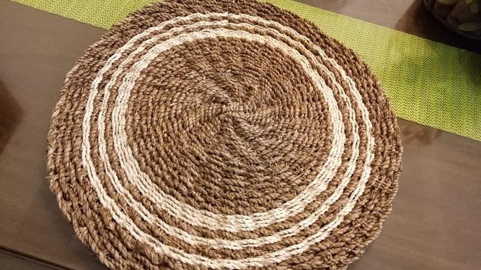 Abaca & rattan placemat, Furniture & Home Living, Kitchenware ...