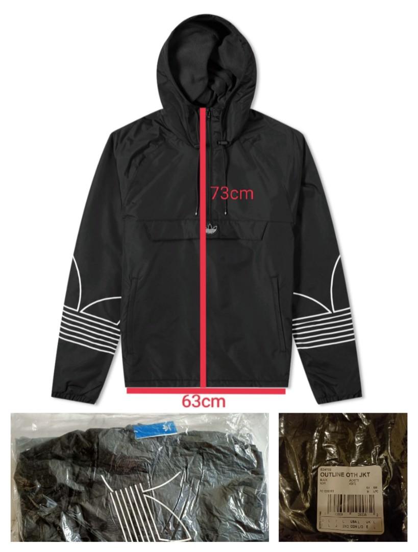 ADIDAS original jacket Adidas jacket with hood Outline Jacket Black. Suitable for cold weather. Windbreaker cold wear sweater winter clothes. Brand New. S size Men s Fashion Coats Jackets and Outerwea...